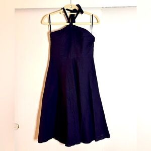 J Crew Navy Halter Dress